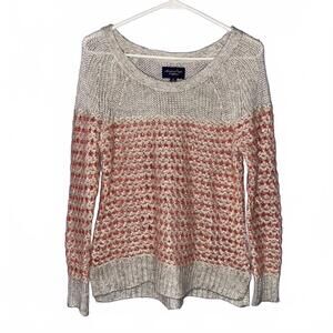 American Eagle Chunky Textured Knit Sweater Womens S Cozy Soft Indie Winter Top